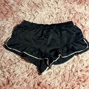 Victoria's Secret Black Ruffle Intimate Shorts